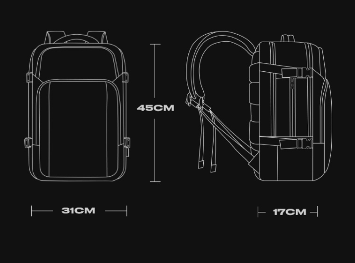 Venom – Wasserdichter Reiserucksack mit großem Fassungsvermögen