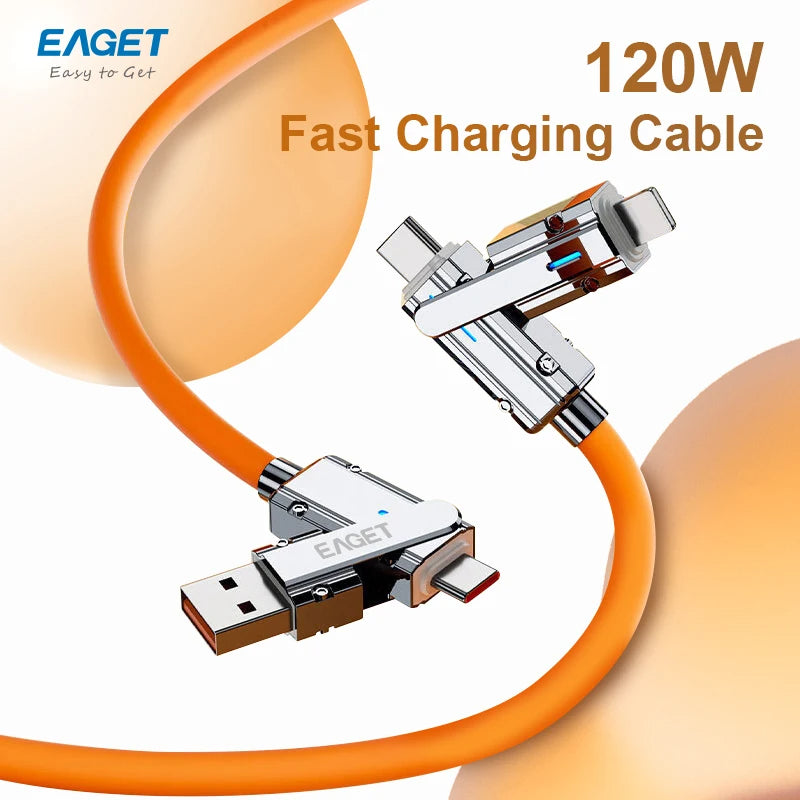 120W (4 in 1) Fast Charging Cable | Bange Official