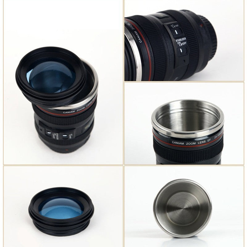 Lee - Stainless Steel Camera Lens Travel Mug