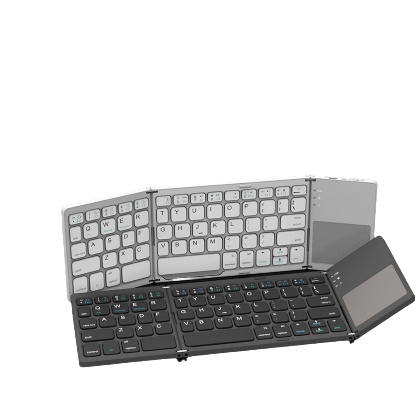 Compact Portable Folding Bluetooth keyboard and Touch Pad