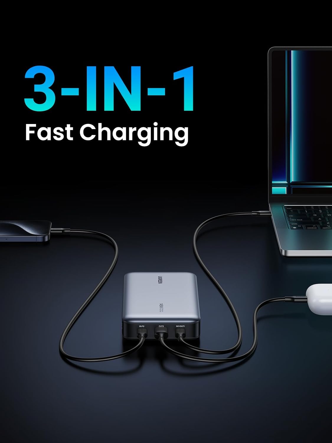 Laptop Power Bank - Ultra Fast, Smart Charger 145W 25000mAh