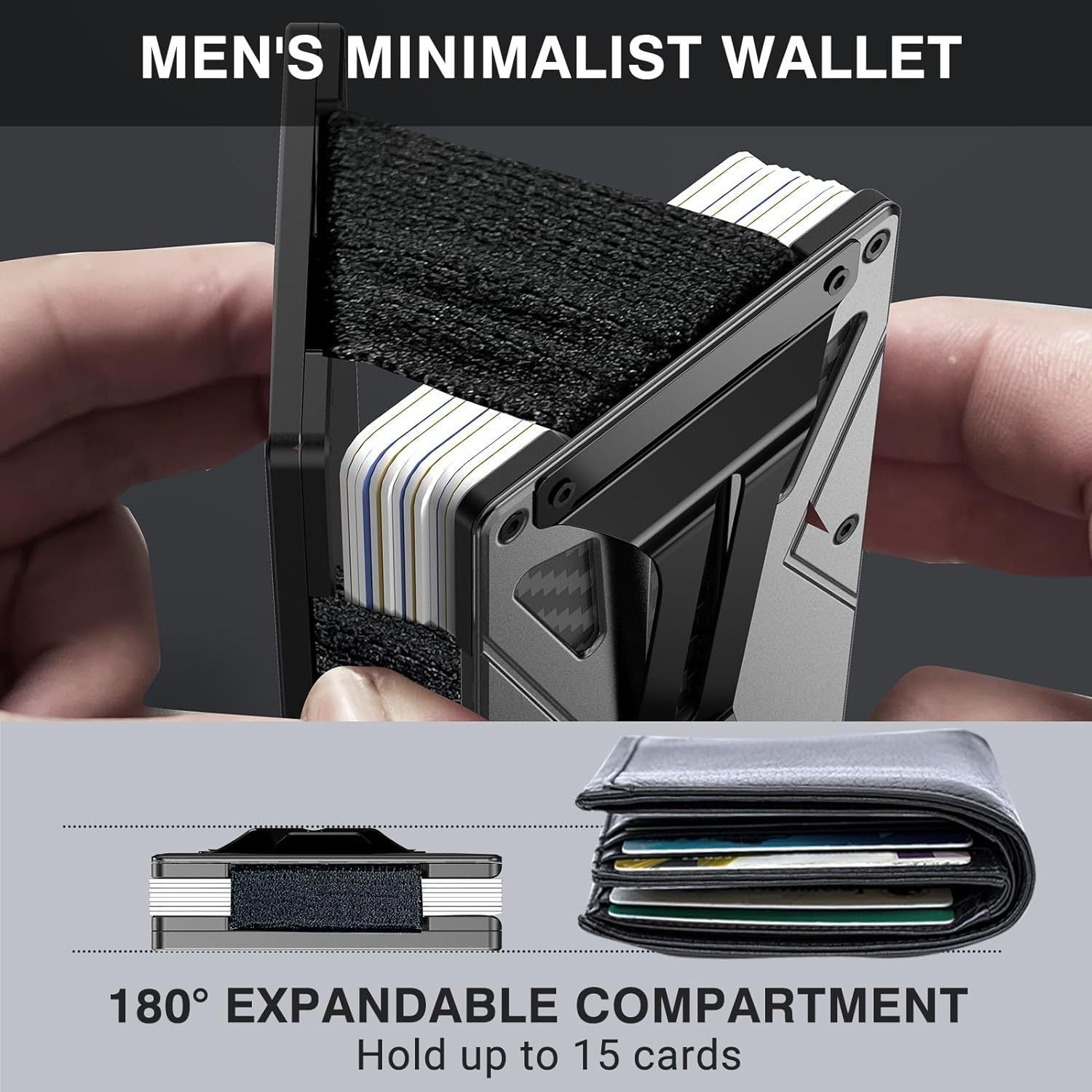 FluxMagnetic - EDC Mobile Magnetic Metal Wallet Card Holder