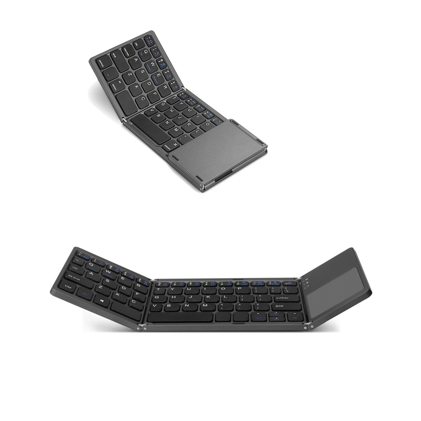 Compact Portable Folding Bluetooth keyboard and Touch Pad