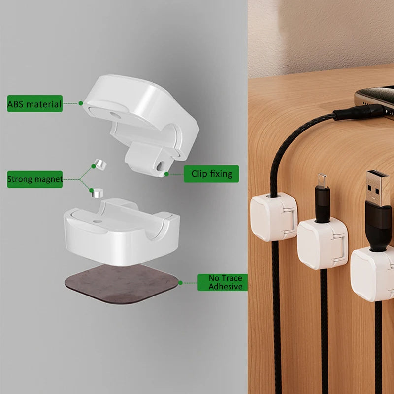 Pincer - Adjustable Magnetic Desk Cable Management And Organizer