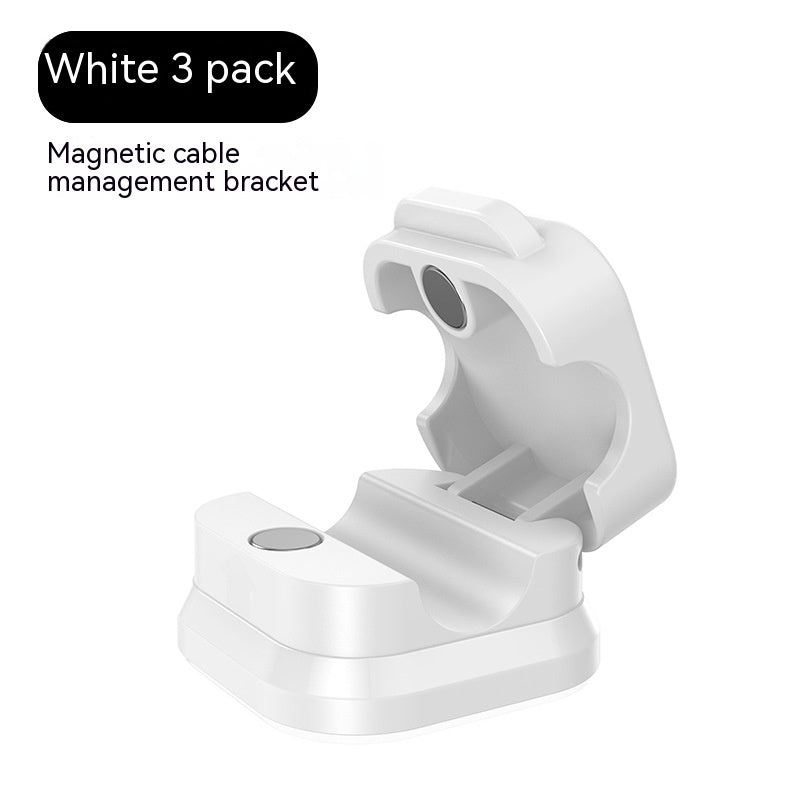 Desktop Cellphone Cable Magnetic Suction Cord Manager Storage Holder