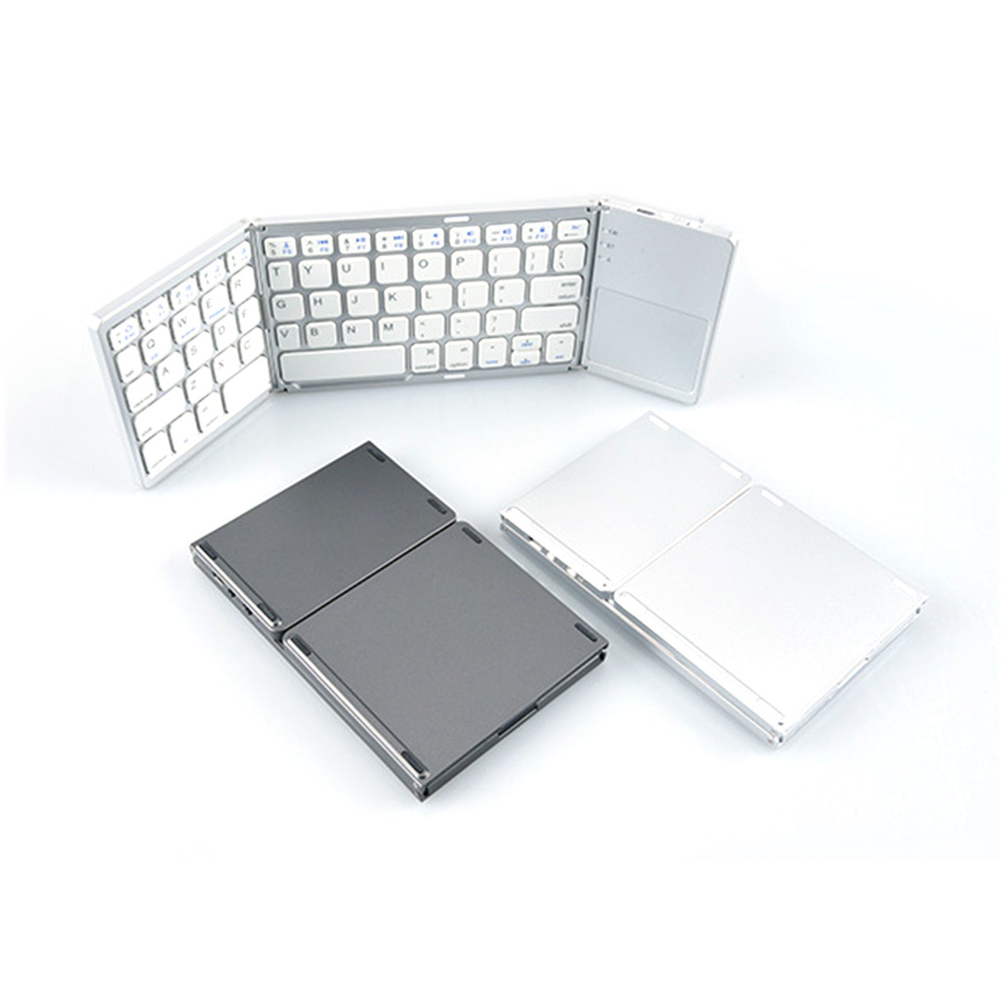 Compact Portable Folding Bluetooth keyboard and Touch Pad